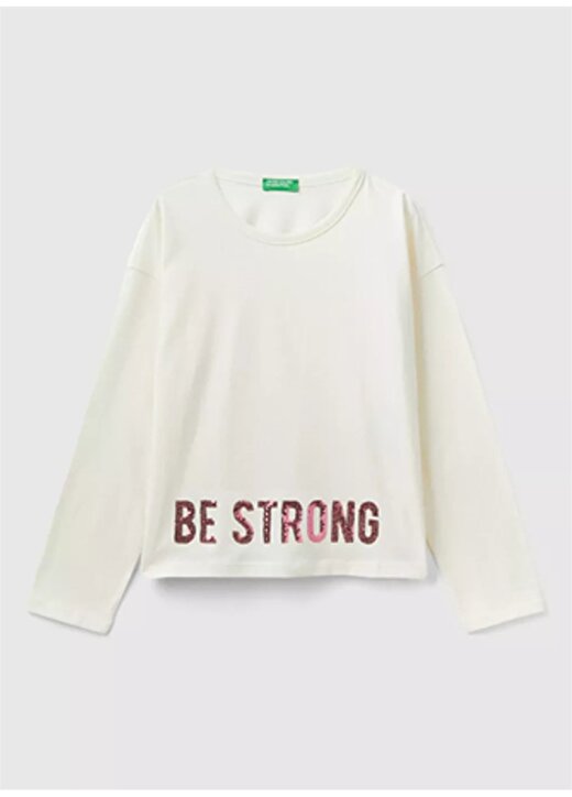 Benetton Kız Çocuk T-Shirt 3VR5C10G8 1