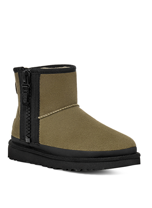 Ugg Haki Kadın Bot CLASSIC MINI ZIPPER TAPE LOGO114403  2