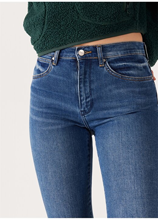 Wrangler Yeşil Kadın Normal Bel Denim Pantolon W26L4737A 4