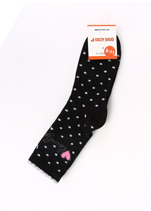 Cozzy Socks Siyah Kız Çocuk Soket Çorap COZZY-SYH 1