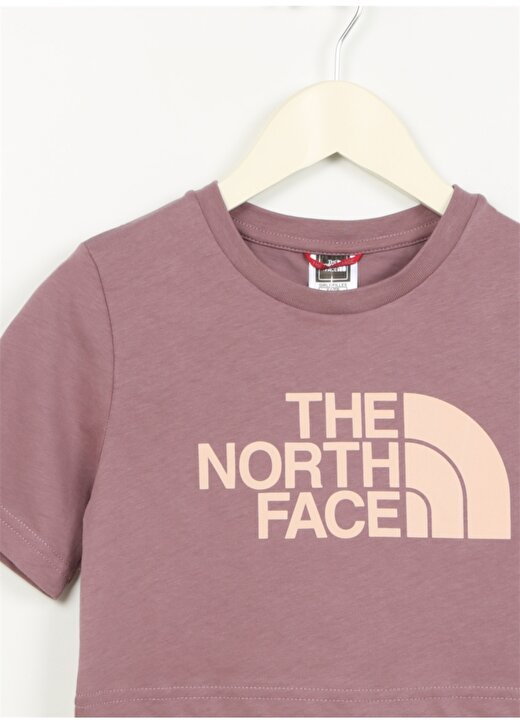 The North Face Mor Kız Çocuk Yuvarlak Yaka Kısa Kollu T-Shirt NF0A83EUOOM1 G S/S CROP EASY TEE 3