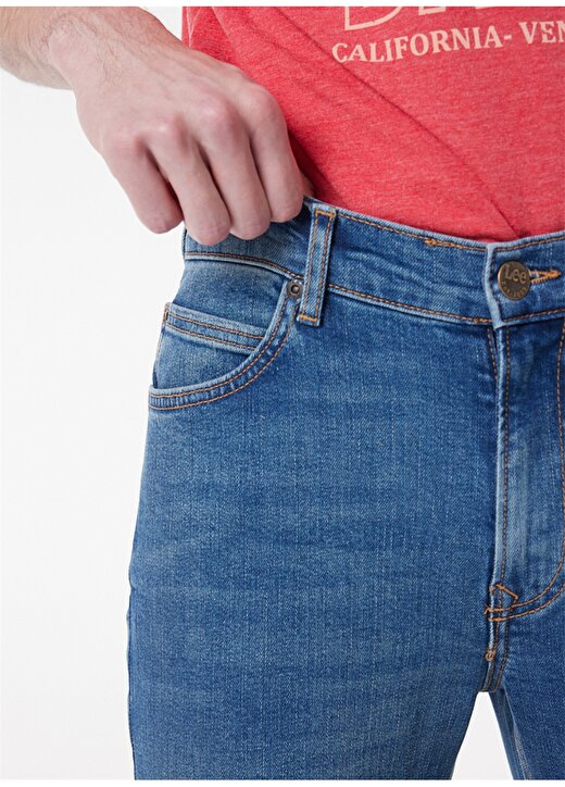 Lee Rider Jean Erkek Normal Bel Slim Fit Denim Pantolon L701063XT 3
