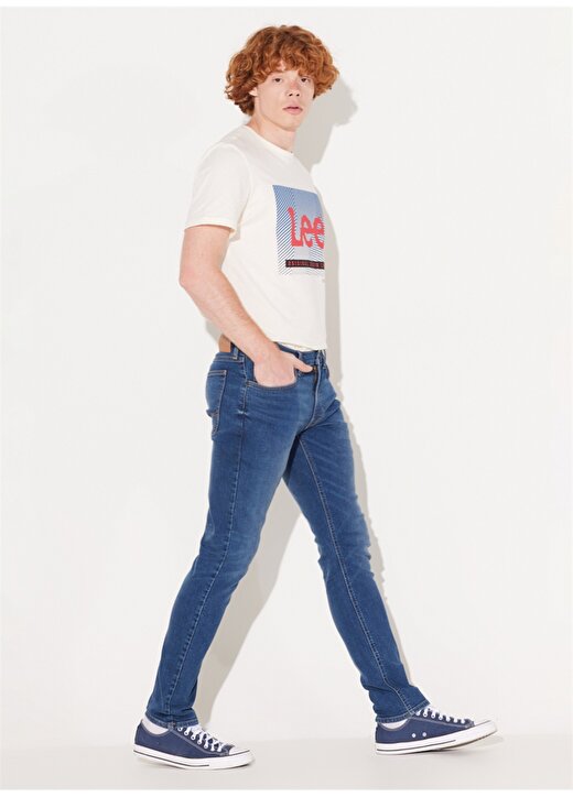 Lee Luke Jean Erkek Normal Bel Slim Fit Denim Pantolon L719AKA39 4