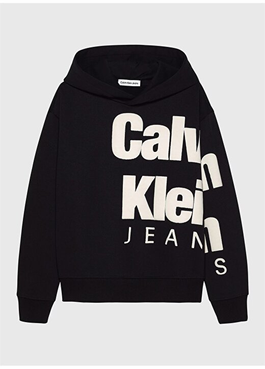 Calvin Klein Siyah Erkek Çocuk Sweatshirt IB0IB01860BEH 3