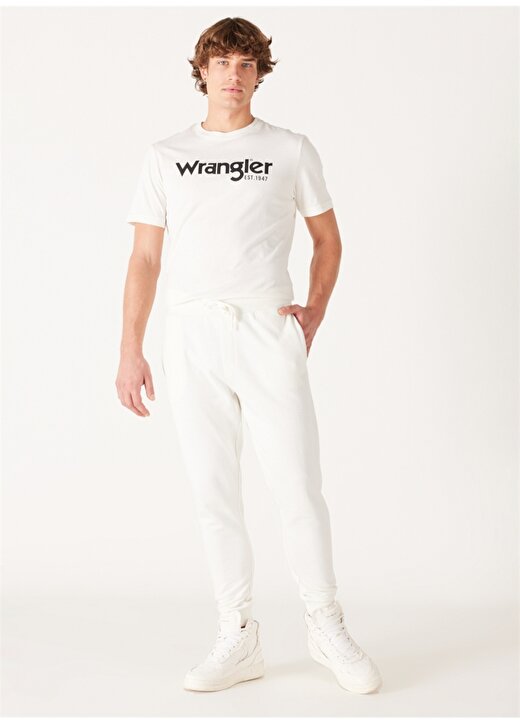Wrangler Regular Fit Kırık Beyaz Erkek Eşofman Altı W232400102 Jogger Sweatpant 1
