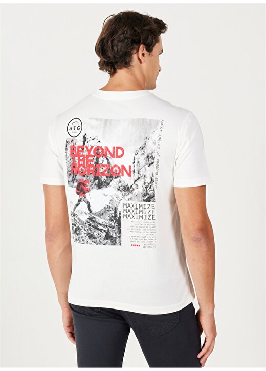 Wrangler Bisiklet Yaka Beyaz Erkek T-Shirt W232541100 Bisiklet Yaka T-Shirt 1