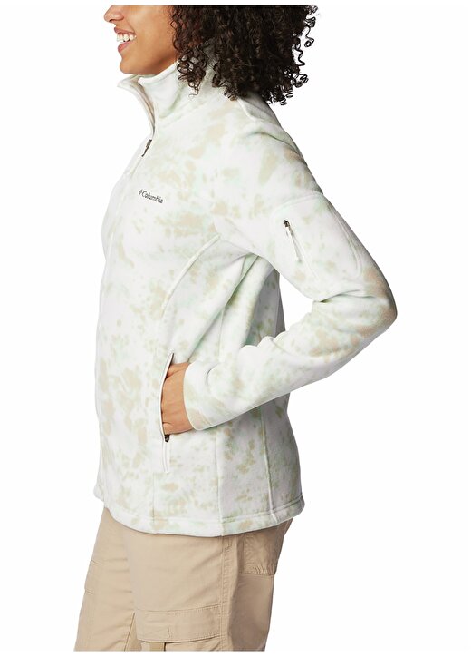 Columbia Beyaz Kadın Dik Yaka Desenli Polar Sweatshırt 1622211105_EL1012 3