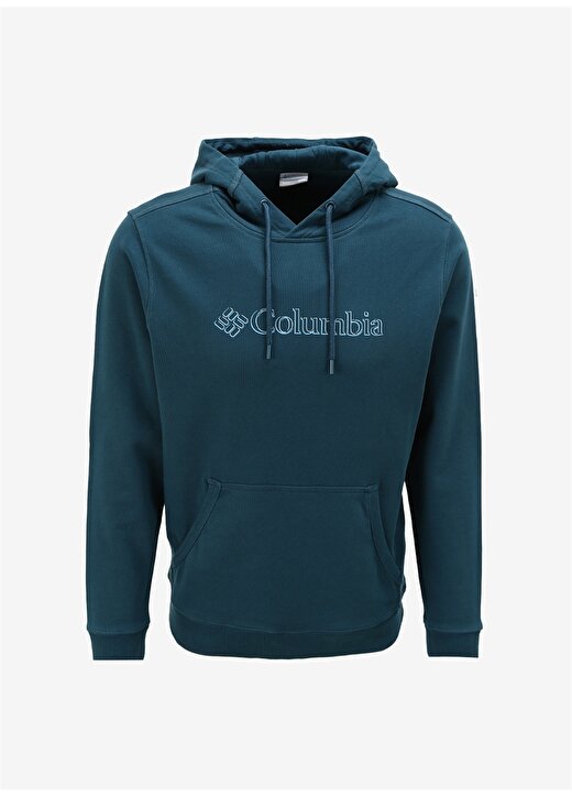 Columbia Koyu Yeşil Erkek Kapüşon Yaka Baskılı Sweatshirt CS0332414_CS0332 1