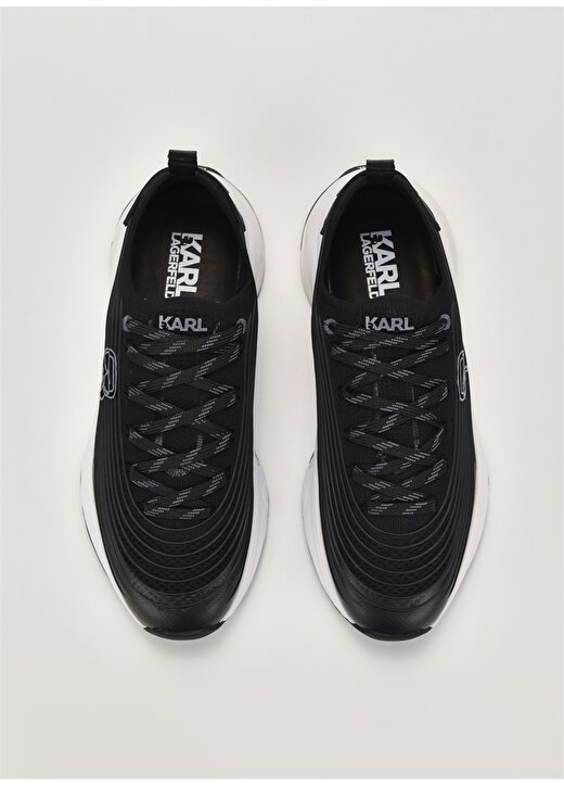 KARL LAGERFELD Siyah Erkek Sneaker LUX FINESSE Plexikonic Pull On 3