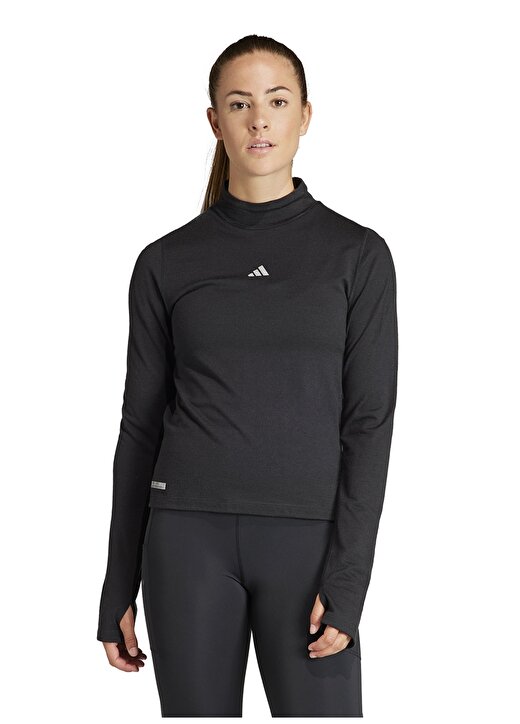 Adidas Siyah Kadın Yuvarlak Yaka Uzun Kollu T-Shirt IB6379 ULT CTE MERINOL BLA 1