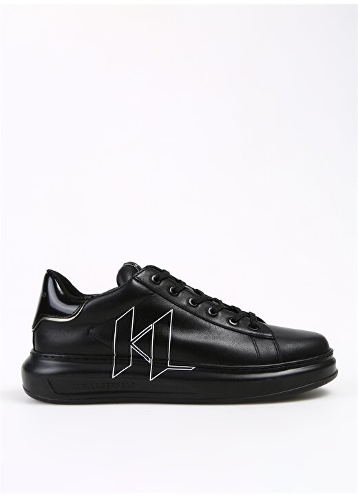 KARL LAGERFELD Siyah Erkek Deri Sneaker KL52511 1