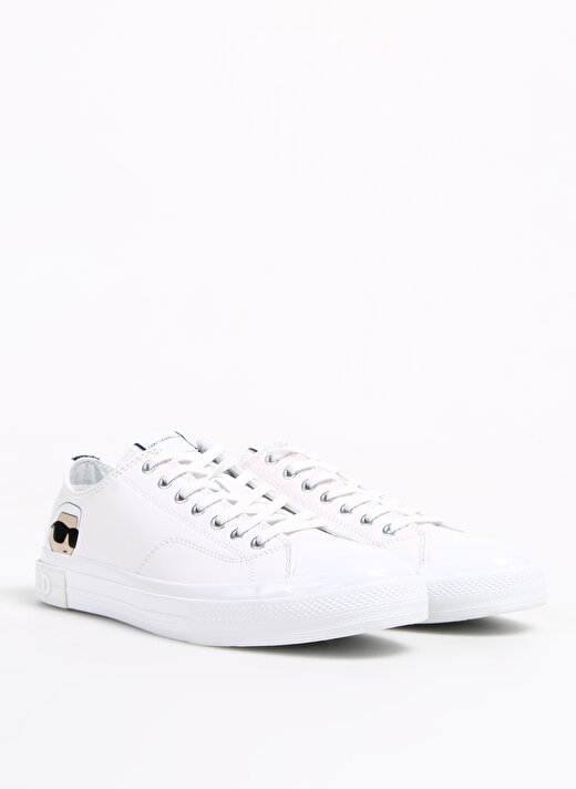 KARL LAGERFELD Beyaz Erkek Deri Sneaker KL50315  2