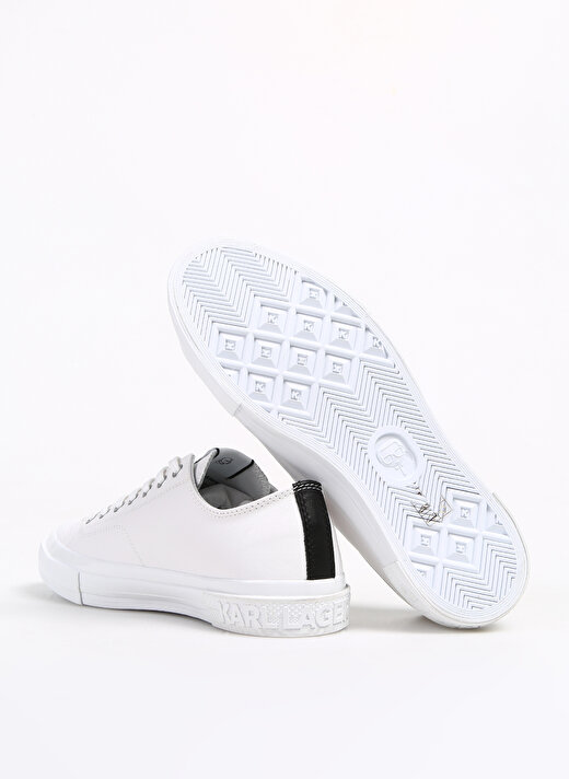 KARL LAGERFELD Beyaz Erkek Deri Sneaker KL50315  4