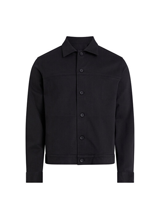 Calvin Klein Slim Fit Düğmeli Yaka Siyah Erkek Gömlek K10K111730BEH 1