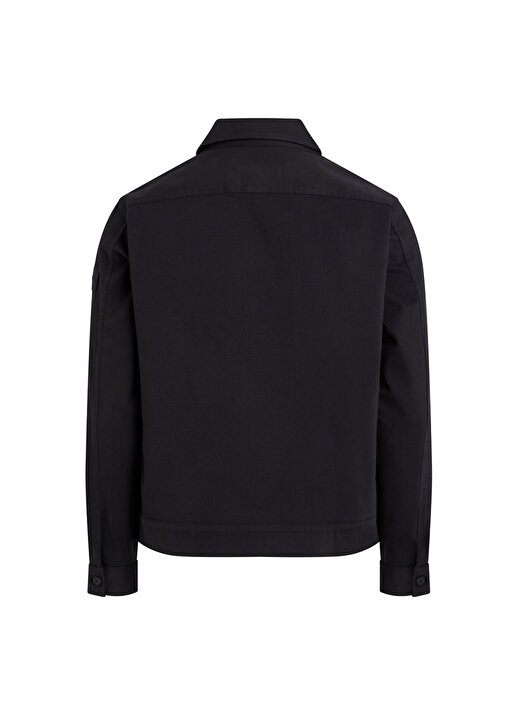Calvin Klein Slim Fit Düğmeli Yaka Siyah Erkek Gömlek K10K111730BEH 2