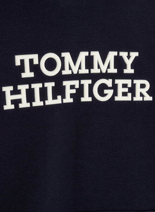Tommy Hilfiger Lacivert Erkek Çocuk Kapüşonlu Uzun Kollu Baskılı Sweatshirt KB0KB08500DW5    3
