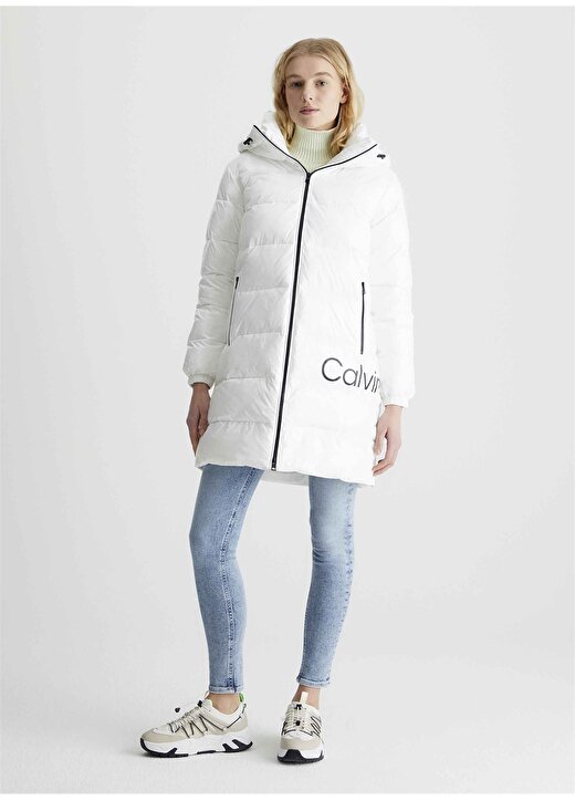 Calvin Klein Jeans Beyaz Kadın Mont J20J221902YBI 1