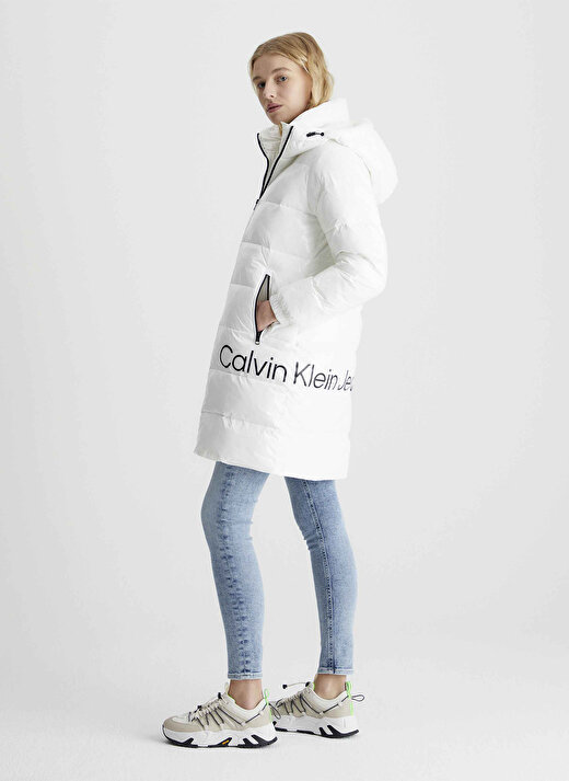 Calvin Klein Jeans Beyaz Kadın Mont J20J221902YBI 2