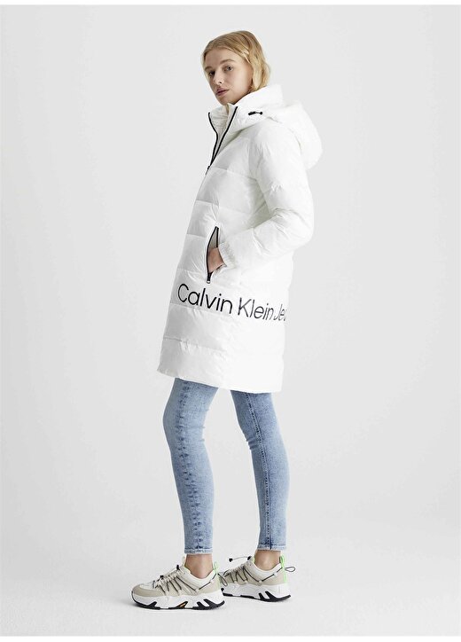 Calvin Klein Jeans Beyaz Kadın Mont J20J221902YBI 2