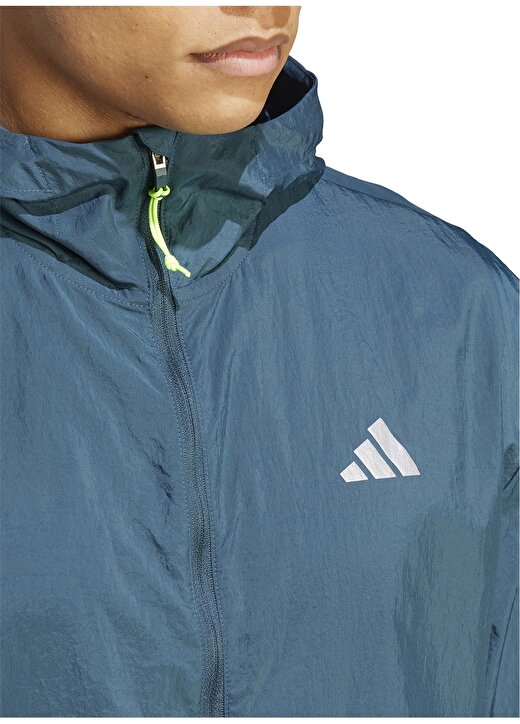 Adidas Mavi Erkek Kapüşonlu Zip Ceket IL4995-ULTIMATE WARMUP 3