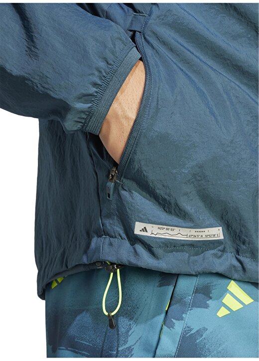 Adidas Mavi Erkek Kapüşonlu Zip Ceket IL4995-ULTIMATE WARMUP 4