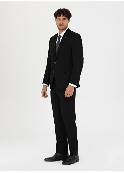 Pierre Cardin Normal Bel Slim Fit Siyah Erkek Takım Elbise E19355/ST 3