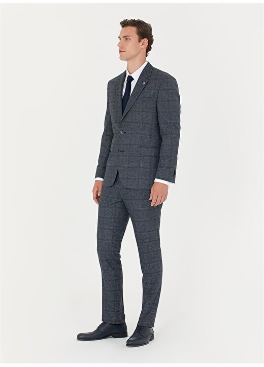 Pierre Cardin Normal Bel Slim Fit Lacivert Erkek Takım Elbise N00102/ST 3