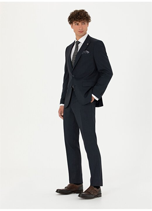 Pierre Cardin Normal Bel Slim Fit Lacivert Erkek Takım Elbise R20043/ST 3