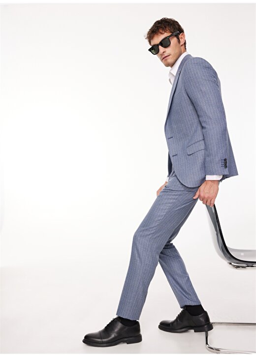 Pierre Cardin Normal Bel Slim Fit Koyu Mavi Erkek Takım Elbise R20045/EXT 1