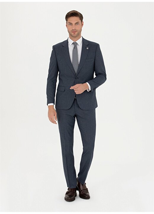 Pierre Cardin Normal Bel Slim Fit Lacivert Erkek Takım Elbise R20049/ST 1