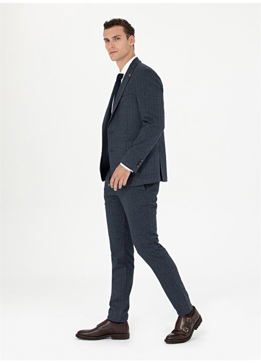 Pierre Cardin Normal Bel Slim Fit Lacivert Erkek Takım Elbise U49052/EXT 3