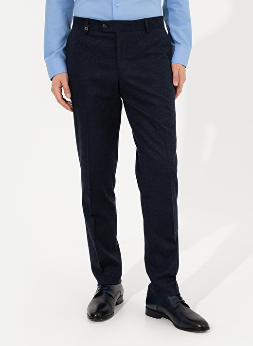 Pierre Cardin Normal Bel Normal Paça Slim Fit Lacivert Erkek Klasik Pantolon S09014/P 2