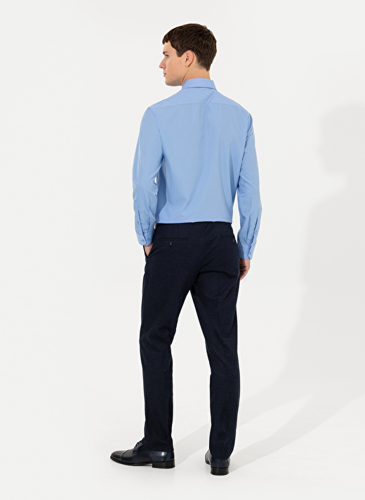 Pierre Cardin Normal Bel Normal Paça Slim Fit Lacivert Erkek Klasik Pantolon S09014/P 4
