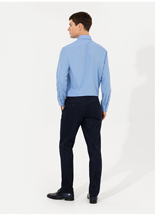 Pierre Cardin Normal Bel Normal Paça Slim Fit Lacivert Erkek Klasik Pantolon S09014/P 4