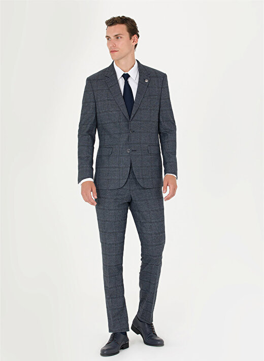 Pierre Cardin Normal Bel Slim Fit Lacivert Erkek Takım Elbise N00102/ST 1