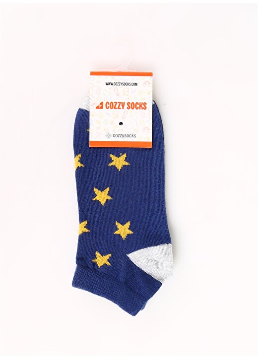 Cozzy Socks Lacivert Erkek Çocuk Patik Çorap COZZY Yıldız Desenli Lacivert 1