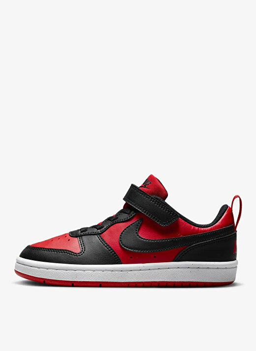 Nike Çocuk Siyah - Kırmızı Yürüyüş Ayakkabısı DV5457-600 COURT BOROUGH LOW PS    2