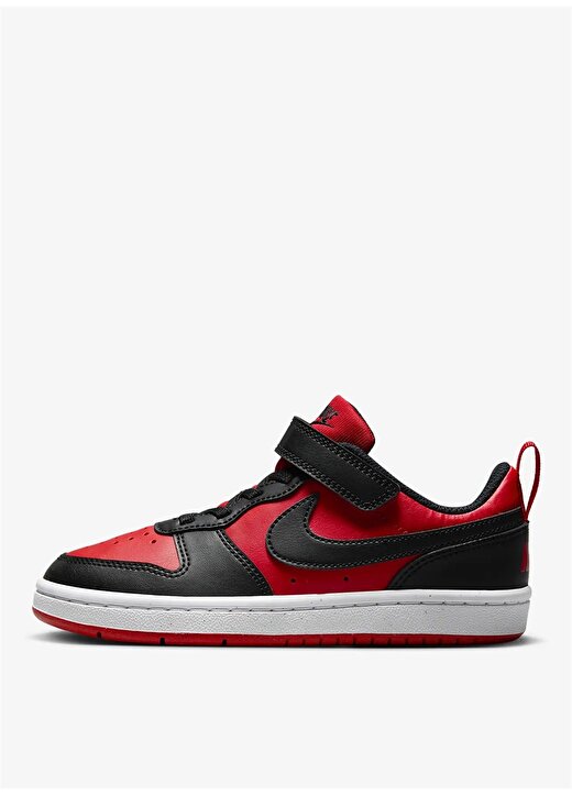 Nike Çocuk Siyah - Kırmızı Yürüyüş Ayakkabısı DV5457-600 COURT BOROUGH LOW PS 2