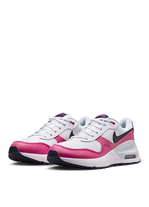 Nike Çocuk Beyaz - Pembe Yürüyüş Ayakkabısı DQ0284-110 AIR MAX SYSTM GS 3