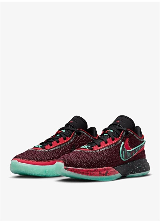Nike Çocuk Siyah - Kırmızı Basketbol Ayakkabısı FB8974-600 LEBRON XX SE GS 3