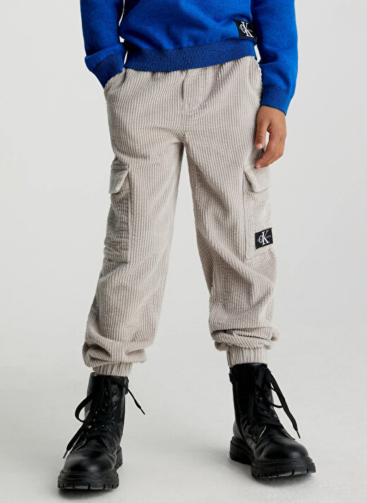 Calvin Klein Bej Erkek Çocuk Pantolon IB0IB01901PEE 1