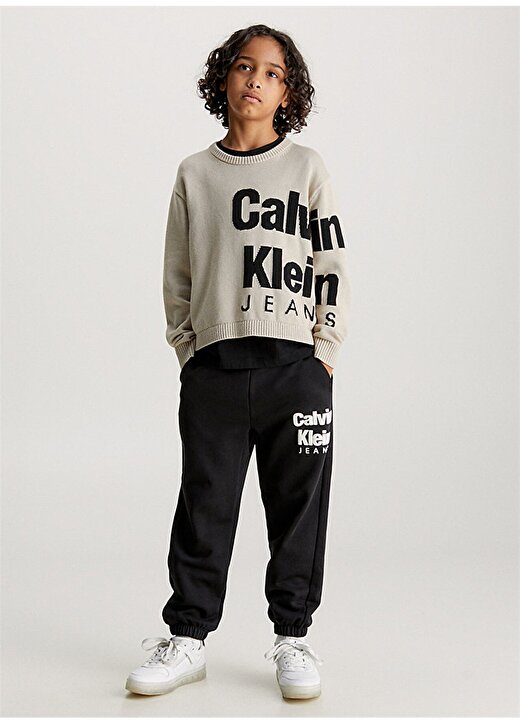Calvin Klein Siyah Erkek Çocuk Eşofman Altı IB0IB01816BEH 4
