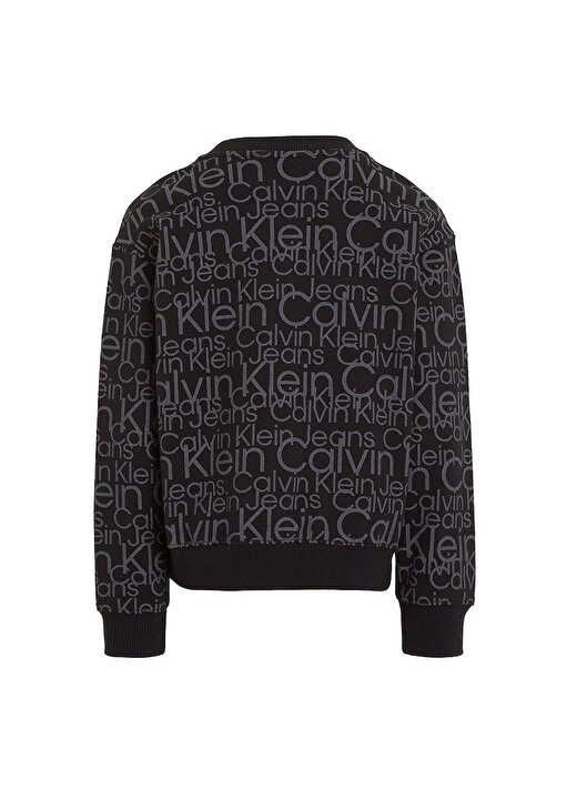 Calvin Klein Siyah Erkek Çocuk Sweatshirt IB0IB018550GJ 2