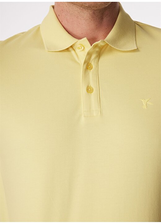 Fabrika Açık Sarı Erkek Regular Fit Polo T-Shirt LEGOLAS Y 4