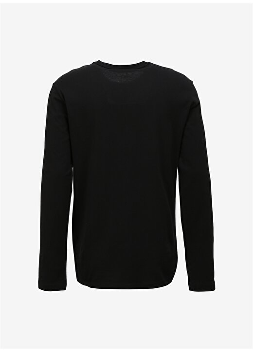 Armani Exchange Bisiklet Yaka Düz Siyah Erkek T-Shirt 6RZTCB 1200 BLACK 2