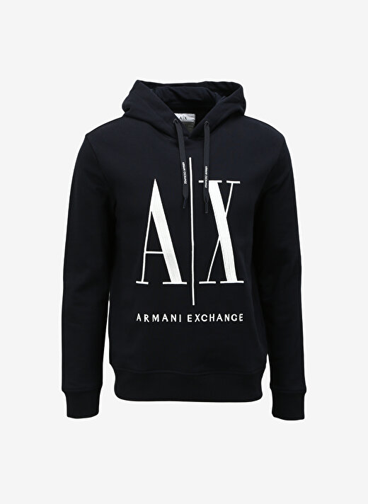 Armani Exchange Kapüşon Yaka Lacivert Erkek Sweatshırt 8NZMPC 1510 NAVY 1