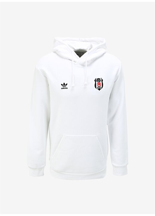 Adidas Beyaz Erkek Kapüşon Yaka Beşiktaş Sweatshirt IP1268-BJK OG ES HD 1