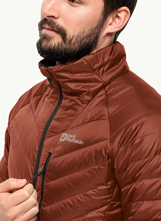 Jack Wolfskin Kiremit Erkek Kapüşon Yaka Mont Passamani Down Jkt M 3