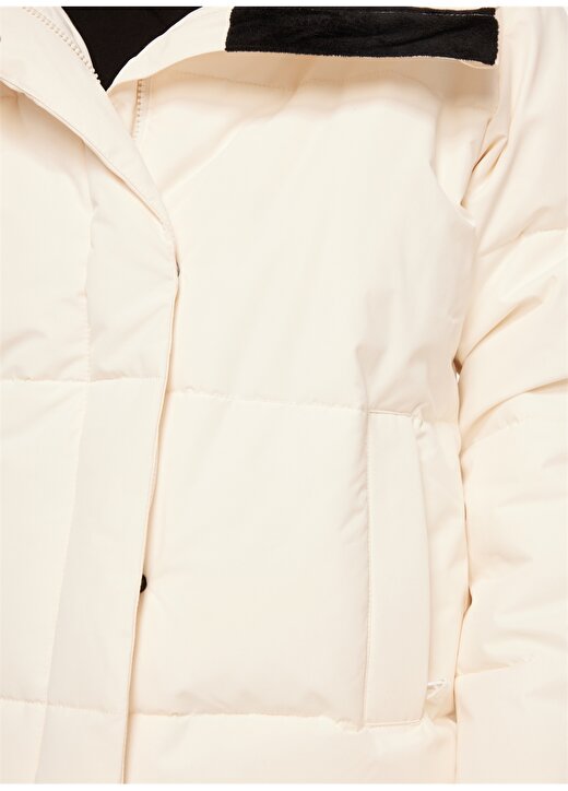 Quiksilver Beyaz Kadın Dik Yaka Ceket ERJJK03556 Winter Rebel Jk 4