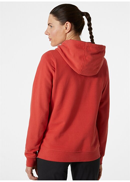 Helly Hansen Kırmızı Kadın Sweatshirt HHA.33978 W LOGO HOOD 2